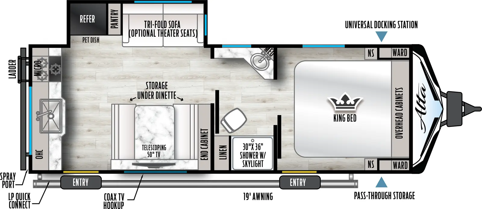 Alta 2375KRK Floorplan